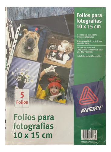 Folio A4 Avery X 5 Unidades Multiuso 4 Bolsillos Pesado 