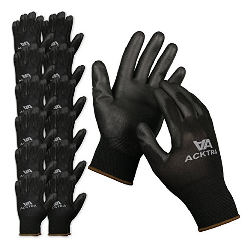 Guantes De Trabajo De Seguridad Acktra, Ultrafinos, De Poliu