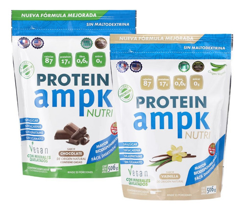 Ampk Protein - Nueva Presentación Proteína Vegana (pack X 2)
