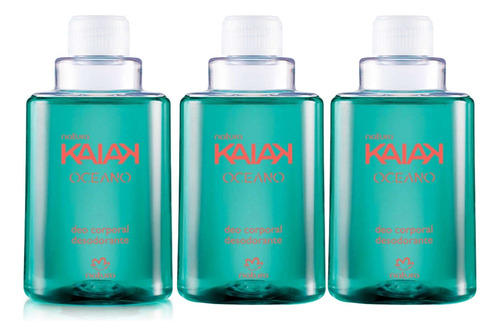 Natura Kaiak Oceano Feminino Deo Corporal - Refil - 3 Unidades