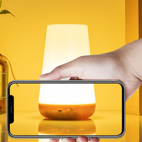 Lámpara De Mesa Remota Creativa Usb Recargable Regulable