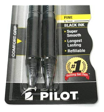 Canetas De Rolo De Gel Pilot G2 Premium Fine Point 0,7 Mm Pr