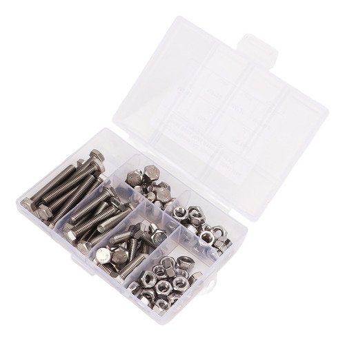 Conjunto De Porcas De Parafuso Hexagonal M6, 80 Unidades De