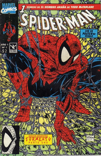 Spiderman Comic 1 Tormento Columba Mcfarlane Revista