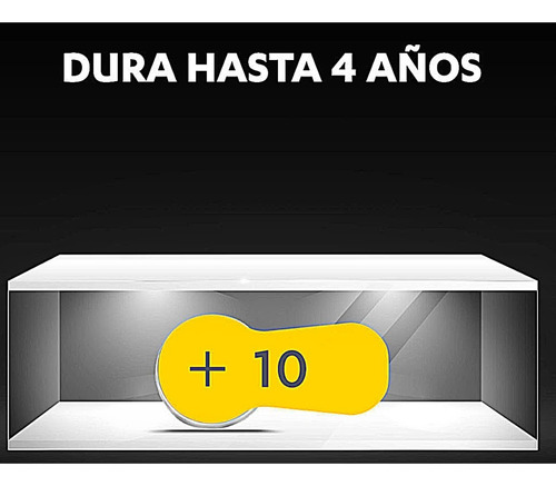 Duracell 2 Paquetes C/ 6 Piezas # 10 Pila Auditiva Pr70 1.4v
