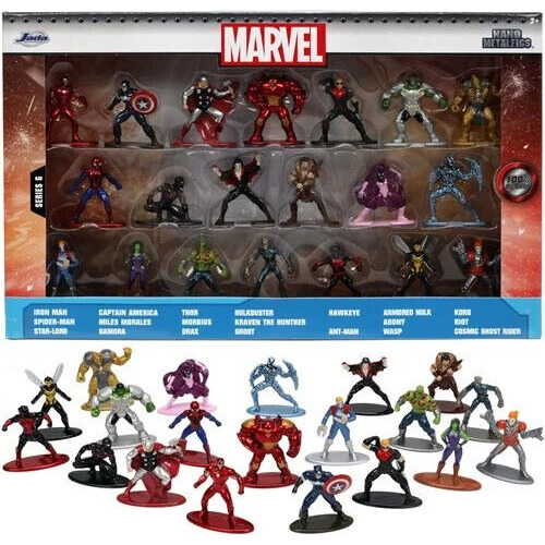 Pack 20 Mini Figuras Nano Metalfigs Marvel Die Cast Jada S6 (Usado)
