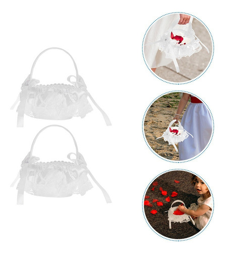 Y Cesta De Flores Con Pétalos De Boda, Suministros Boda,