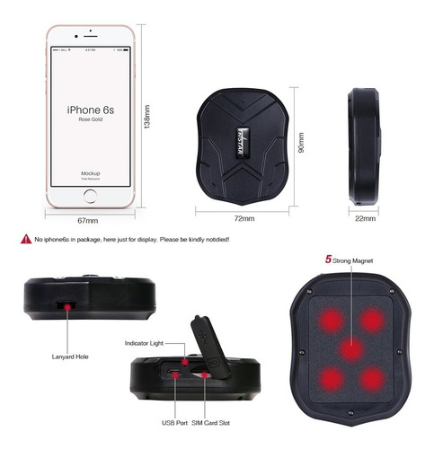 Imagen 10 de 10 de Localizador Rastreador Gps Auto Tkstar Tk905