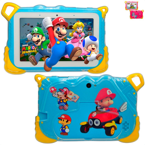 Tablet Infantil Criança 8gb Ram 256gb Kids Youtube Play Stor Cor Azul