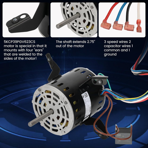 Hc45te113 Motor De Ventilador 82113 Compatible Con Carrier B