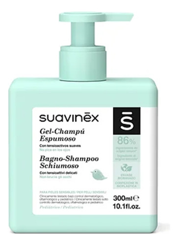 Gel Shampoo Espumoso P/baño Cuerpo Pelo Bebé Suavinex 300ml