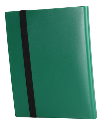 Carpeta De Tarjetas Comerciales De 4 Bolsillos, Verde