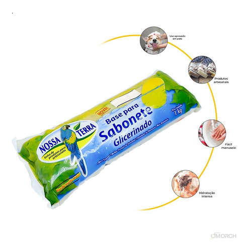 Imagem 3 de 9 de 1 Kg De Base Glicerina Branca Para Sabonete - Nossa Terra