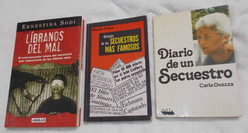 3 Libros, Secuestro, Secuestros Mas Famoso, Libranos Del Mal