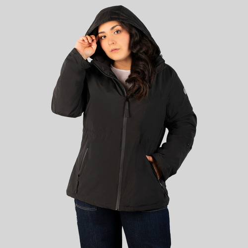 Chamarra Mujer Rompevientos Gorro Tallas Extra Greenlander