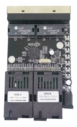 Conversor De Medios Lan De 4 Puertos 10/100m Fibra Optica El