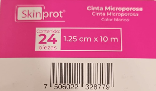 Cinta Tipo Micropore Microporosa Blanca 1.25 Cm 24 Piezas