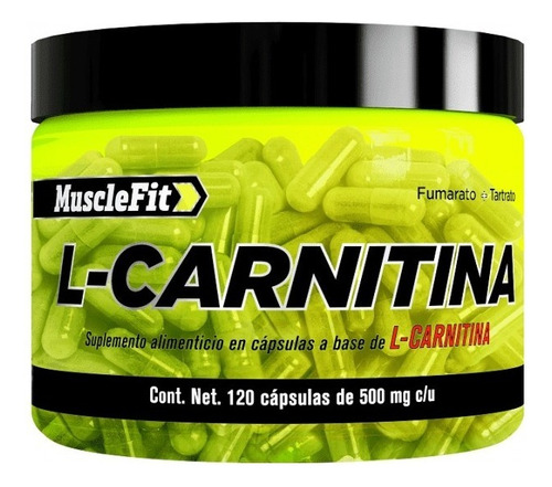 Carnitina Musclefit L-carnitina 120 Caps 60 Servicios Sabor Sin sabor