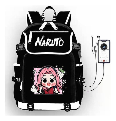 Mochilas Escolares Hokage Naruto Anime Bolsas Portátiles