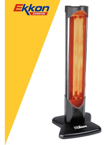 Imagen 3 de 8 de Calefactor Vertical Infrarrojo Liliana 1200w Cv026 Estufa