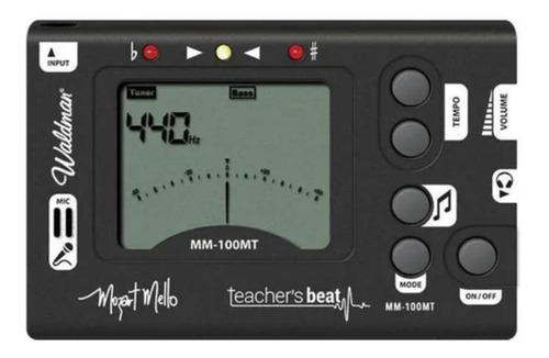 Afinador Metrônomo Waldman Mozart Mello Teachers Mm-100mt