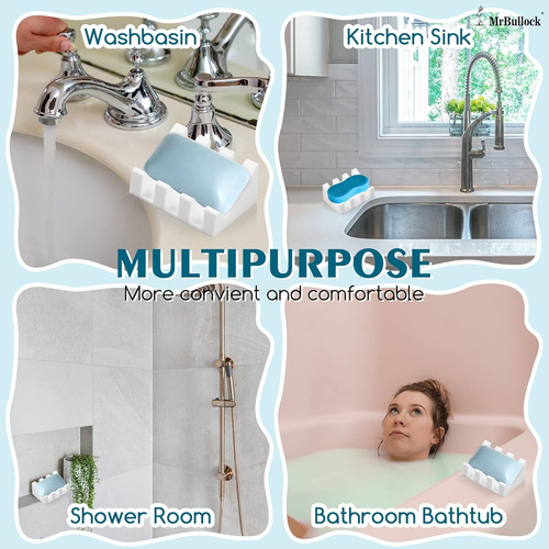 Jabonera De Silicona Con Desagüe,jabonera Ducha Cascada Abj