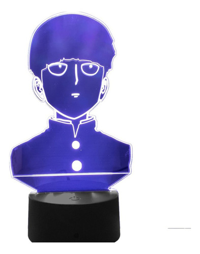 3d Lámpara Anime Mob Psycho 100 Shigeo Figura Luz De Noche