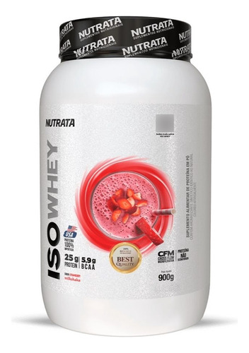 Iso Whey (900g) - Sabor: Morango Morango