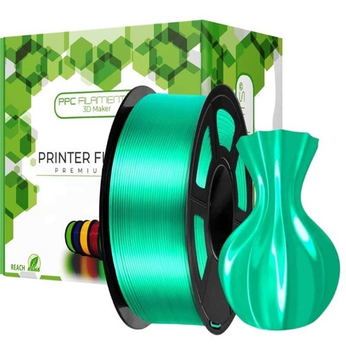 Filamentos Pla Seda Ppc 1kg 1.75mm Colores | Filamentos Color Verde