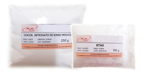 Sci Polvo X 250 G Tensioactivo + Btms X 100 G Emulsionante