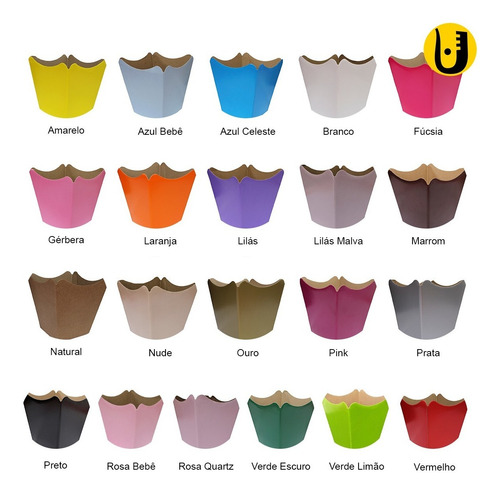Imagem 2 de 2 de 20 Cachepô Grande Papel Cores Festas Flores Decoração
