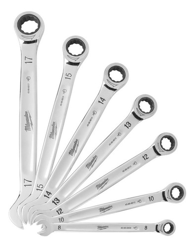Kit De 7 Llaves Combinadas Métricas Milwaukee 48229506