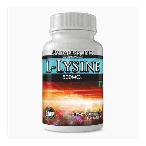 L-lysine 500mg Lisina Vital Labs Importado Usa