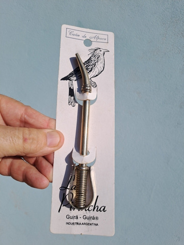 Imagen 2 de 2 de Bombilla Alpaca 14 Cm Resorte