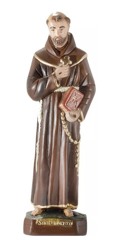 Imagem São Francisco De Chagas 30 Cm Gesso Resinado Cor Foto