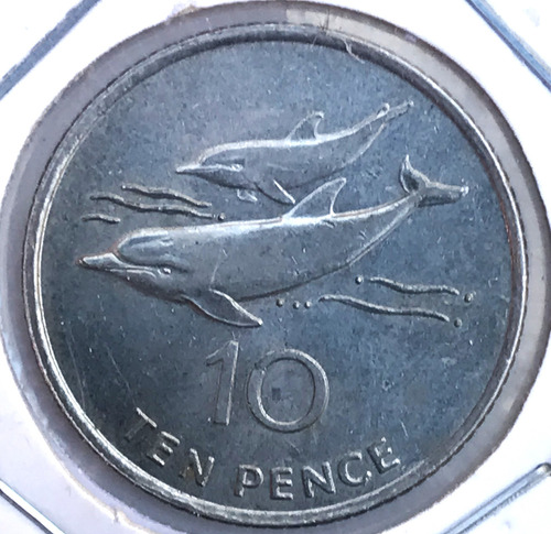 * Santa Helena Y Ascensión. Moneda 10 Peniques 1998. Km# 23 (Usado)
