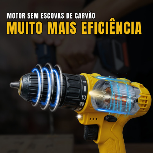 Parafusadeira Corta Chapa De Aluminio Calhas 48v 2 Baterias