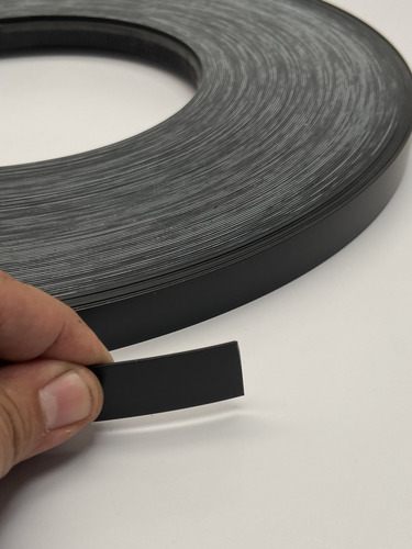 Cubre Canto Pvc Negro 19mm X 1mm Cintilla 100 Metros