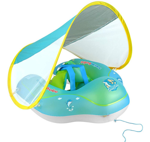 Flotador For Piscina For Bebé Con Toldo, Anti-volteo