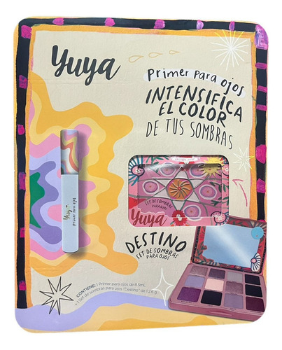Kit Yuya Primer Para Ojos 8.5ml+ Set Sombra Para Ojos