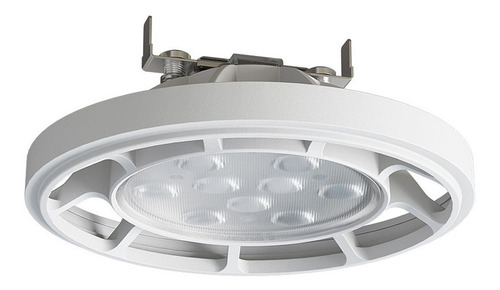 Lámpara Ar111 Circular Led 12w 18° 40k Aluminio Blanco Magg