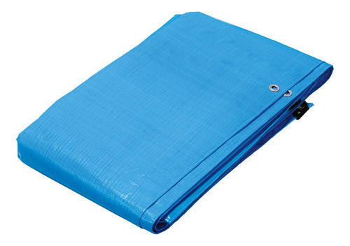 Lona De Polietileno Reforzada 5 X 6 M, Azul, 180g/m2, Truper