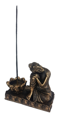 Buda Hindu Tailandês Castiçal Ou Incensário Decoração Resina