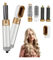 Comprar Cepillo Soplador De Pelo 5 En 1, Cepillo Para Secador De Pelo, Secador Cepillo De Pelo Multifuncional, Peinador Envuelto En Aire, Cepillo Eléctrico De Aire Caliente, Para Secado Rápido, Rizado, Alisad