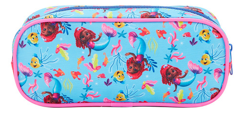 Kit De Mochila Escolar A Pequena Sereia Kit Ariel Ps X Va25 - Azul