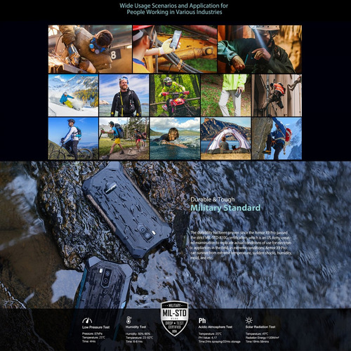 Smartphone Armor X9 Pro | Rugerizado Protección Militar Gps