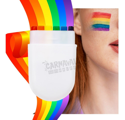 Gis P/cara Pintura Arcoiris Orgullo Lgbt Gay Pride 1 Pz. | Meses sin  intereses