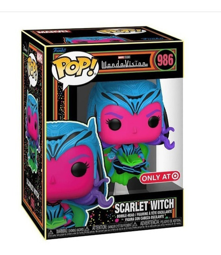 Funko Pop Scarlet Witch Blacklight Wanda #986 Target Exclusi