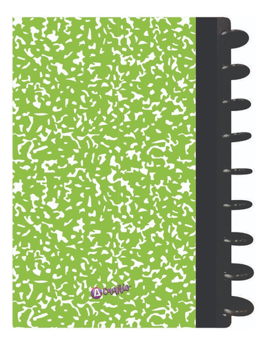 Cuaderno Discos T/frances 80hjs 105grs Pastadura 2 Separador Composition Verde