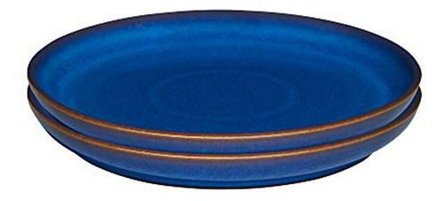 Denby Plate, Stoneware, Blue